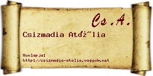 Csizmadia Atália névjegykártya